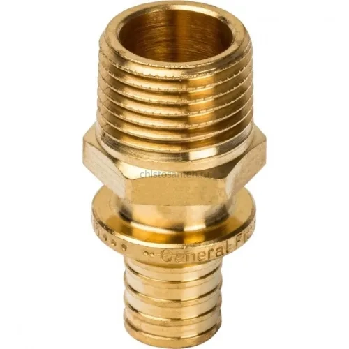 Переходник с наружной резьбой 16xR 1/2" для труб из сшитого полиэтилена Stout