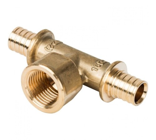 Тройник-переходник с внутренней резьбой 16xR 1/2" для труб из сшитого полиэтилена Stout