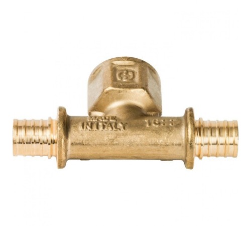 Тройник-переходник с внутренней резьбой 16xR 1/2" для труб из сшитого полиэтилена Stout