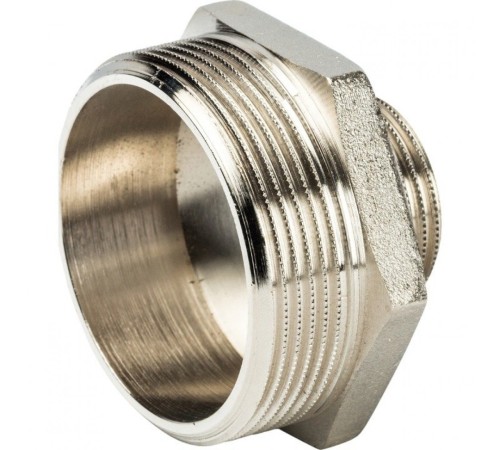 Ниппель НН переxодной 2"x1" никелированный Stout