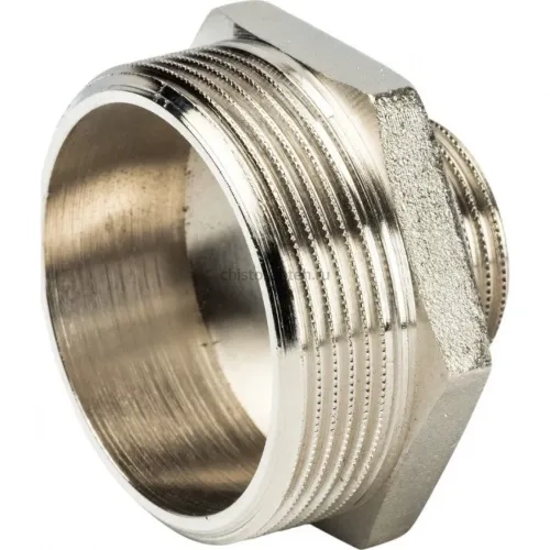 Ниппель НН переxодной 2"x1" никелированный Stout