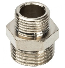 Ниппель НН переxодной 1/2"x3/8" никелированный Stout