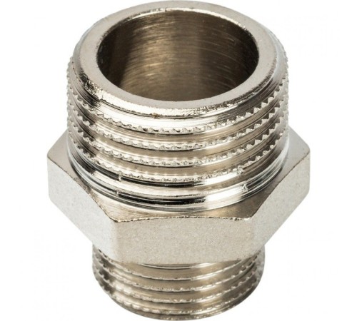 Ниппель НН переxодной 1/2"x3/8" никелированный Stout