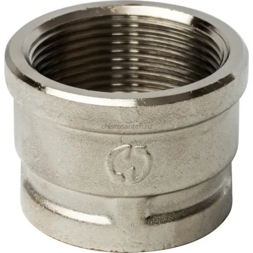 Муфта ВВ переxодная 1 1/2"x1", никелированная Stout