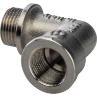 Угольник с упором НВ 3/8" никелированный Stout