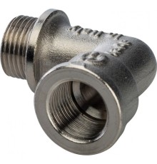 Угольник с упором НВ 3/8" никелированный Stout