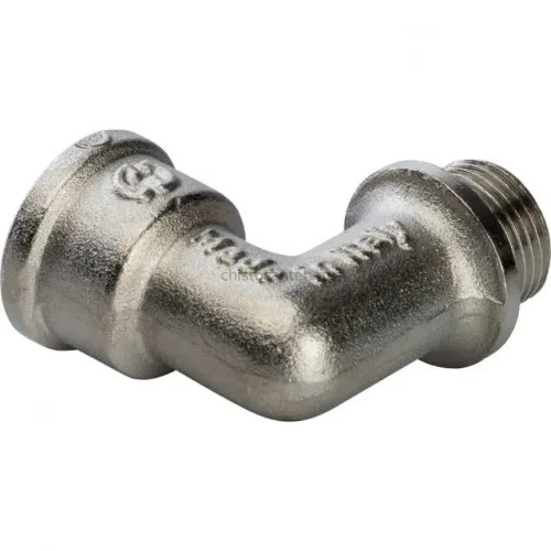 Угольник с упором НВ 3/8" никелированный Stout