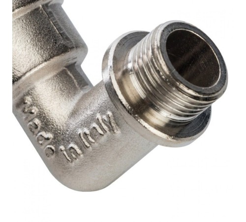 Угольник с упором НВ 3/8" никелированный Stout