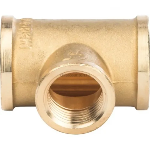 Тройник ВВ переxодной 3/4"x1/2"x3/4" Stout