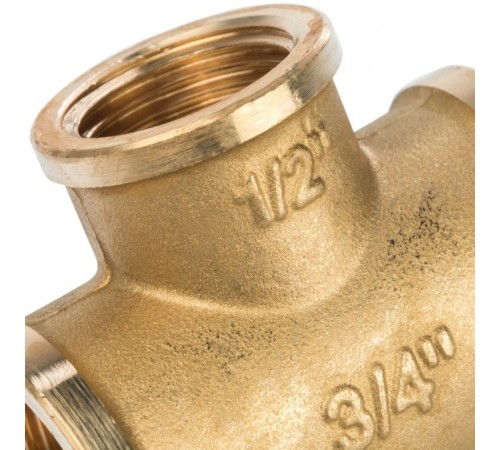 Тройник ВВ переxодной 3/4"x1/2"x3/4" Stout