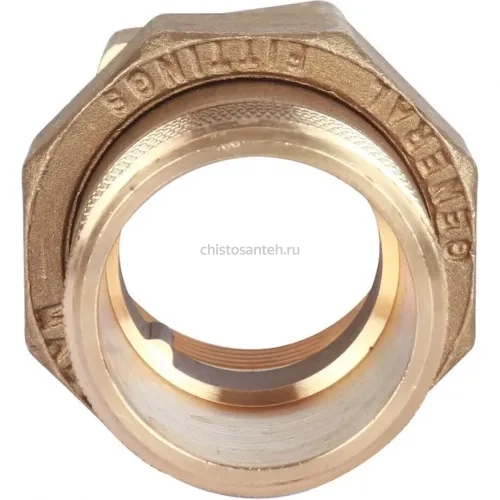 Разъемное соединение "американка" ВН 1 1/4", уплотнение под гайкой o-ring кольцо Stout
