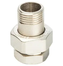 Разъемное соединение американка ВН 1/2" уплотнение под гайкой o-ring кольцо, никелированное Stout