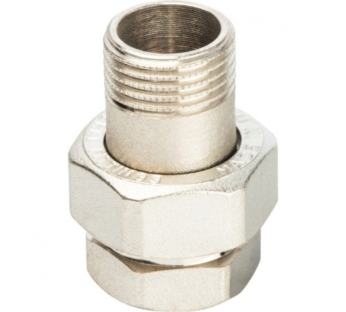 Разъемное соединение американка ВН 1/2" уплотнение под гайкой o-ring кольцо, никелированное Stout