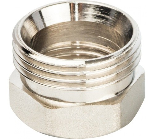 Разъемное соединение американка ВН 1/2" уплотнение под гайкой o-ring кольцо, никелированное Stout