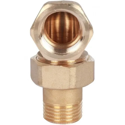 Разъемное соединение "американка" НН 1/2", уплотнение под гайкой o-ring кольцо Stout