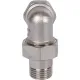 Разъемное угловое соединение, американка ВН 1/2" уплотнение под гайкой o-ring кольцо, никелированное Stout