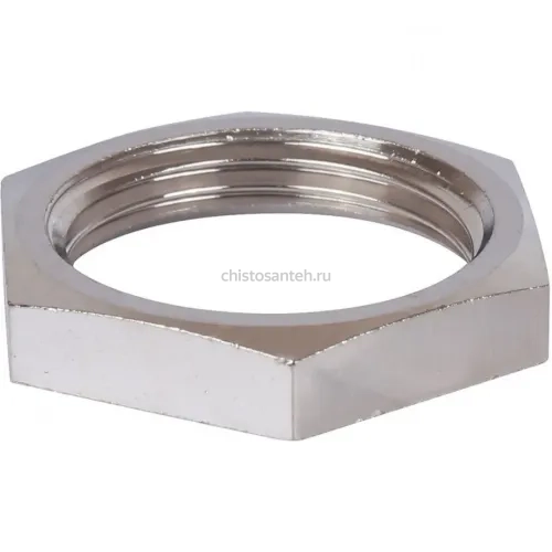 Контргайка 3/4", никелированная Stout