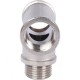 Тройник латунный ВНВ 1/2"x1/2"x1/2", никелированный Stout (Стоут)