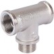 Тройник латунный ВНВ 1/2"x1/2"x1/2", никелированный Stout (Стоут)