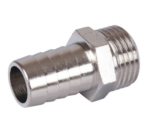 Штуцер НР 1/2"x16, никелированный Stout