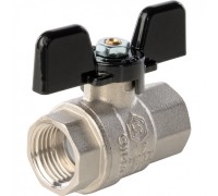 Кран шаровой полнопроходной ВР/ВР 1/2", ручка бабочка Stout