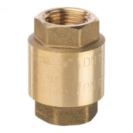 Клапан обратный пружинный муфтовый 1/2" с пластиковым седлом Stout