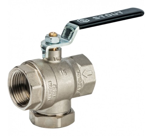 Кран шаровой с фильтром 1" Stout
