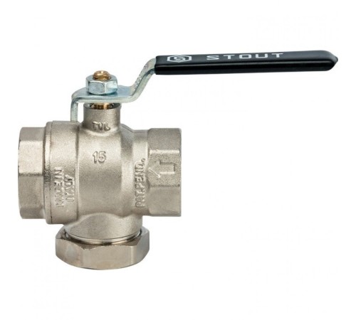 Кран шаровой с фильтром 1" Stout