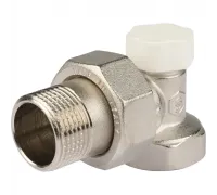 Клапан запорно-балансировочный 3/4", угловой Stout