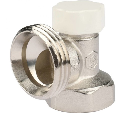 Клапан запорно-балансировочный 3/4", угловой Stout