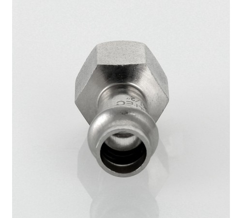 Пресс-муфта с  внутренней резьбой 18 мм х 3/4"  из нержавеющей стали VTi.902.I.001805 VALTEC (ВАЛТЕК)