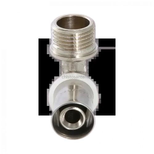 Угольник пресс с наружной резьбой 16х1/2" Valtec