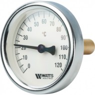 Термометр биметаллический 63 мм 1/2", 120°C с погружной гильзой 50 мм Watts F+R801 OR