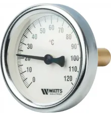 Термометр биметаллический 63 мм 1/2", 120°C с погружной гильзой 50 мм Watts F+R801 OR