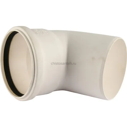 Отвод канализационный Raupiano Plus 110х67° REHAU (РЕХАУ - 11234541001)