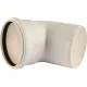 Отвод канализационный Raupiano Plus 110х67° REHAU (РЕХАУ - 11234541001)