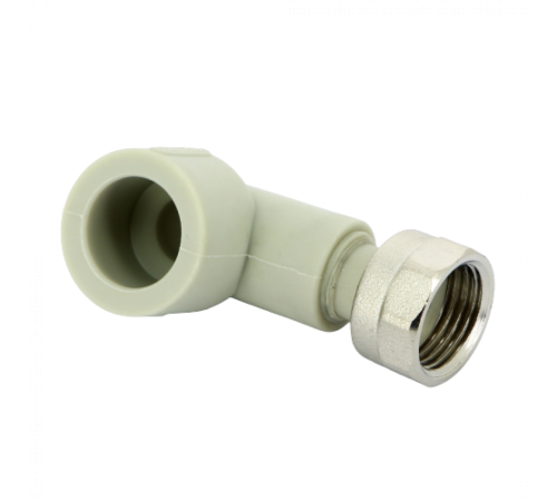 Угольник PPR с накидной гайкой 20x1/2" FV-Plast Угольник PPR с накидной гайкой 20x1/2" FV-Plast