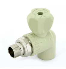Кран шаровой радиаторный 20x1/2" НР, угловой PPR FV-Plast