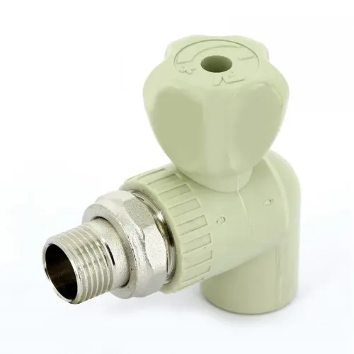 Кран шаровой радиаторный 20x1/2" НР, угловой PPR FV-Plast
