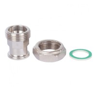 Разъемное соединение с плоским уплотнением 3/4", никелированное Stout