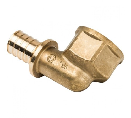 Угольник-переходник с внутренней резьбой 25xG 3/4" для труб из сшитого полиэтилена Stout