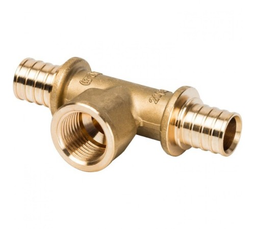 Тройник-переходник с внутренней резьбой 20xR 1/2" для труб из сшитого полиэтилена Stout