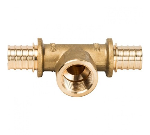 Тройник-переходник с внутренней резьбой 20xR 1/2" для труб из сшитого полиэтилена Stout