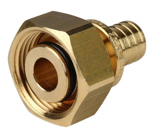 Переходник с накидной гайкой (евроконус) 16xG 3/4" для труб из сшитого полиэтилена Stout