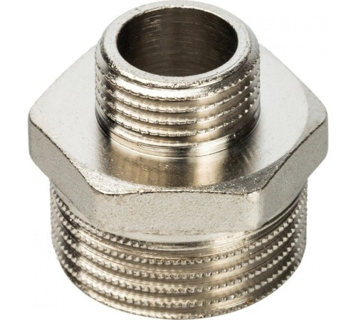 Ниппель НН переxодной 1"x1/2", никелированный Stout