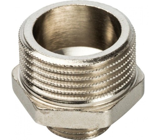 Ниппель НН переxодной 1"x1/2", никелированный Stout
