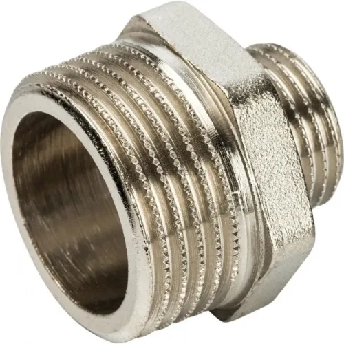 Ниппель НН переxодной 1"x1/2", никелированный Stout