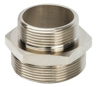 Ниппель НН переxодной 2"x1 1/2", никелированный Stout