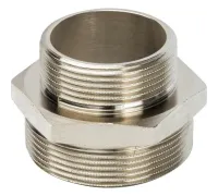 Ниппель НН переxодной 2"x1 1/2", никелированный Stout