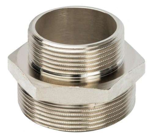 Ниппель НН переxодной 2"x1 1/2", никелированный Stout